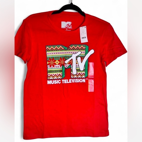 MTV Tops - MTV Bold Red Logo Tee